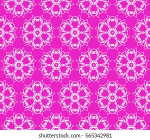 geometric floral seamless pattern background. Luxury texture for wallpaper, invitation. Vector illustration.