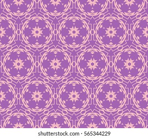 geometric floral seamless pattern background. Luxury texture for wallpaper, invitation. Vector illustration.