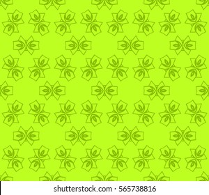 geometric floral seamless pattern background. Luxury texture for wallpaper, invitation. Vector illustration.