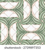 Geometric Floral Seamless Pattern Design