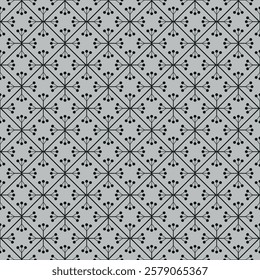 Geometric Floral Seamless Pattern Design