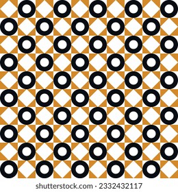 GEOMETRIC FLORAL SEAMLESS PATTERN IN EDITABLE VECTOR FILE