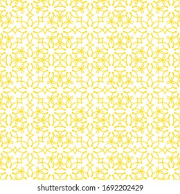 Geometric Floral seamless pattern, flower background. Outline flowers vector illustration