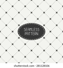Geometric floral seamless pattern with flowers. Wrapping paper. Paper for scrapbook. Tiling. Beautiful vector illustration. Stylish graphic texture for your design, wallpaper.
