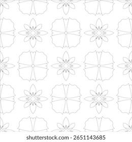 Geometric Floral Seamless Pattern with Gold Lines on Dark Blue Background – Vector for Wallpaper, Tiles, Fabric, and More