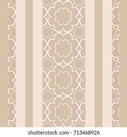 Geometric floral seamless pattern. Trendy design. Endless texture for wrapping, textiles, paper, wallpaper. 
