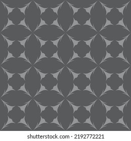 geometric floral seamless pattern vector image