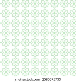 Geometric Floral seamless vector pattern