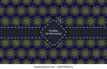 Geometric floral set of seamless patterns vector background