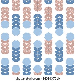 Geometric Floral Vector Pattern with a Transparent background.Geometric Floral repeat pattern perfect for swim wear, fabrics,gift wrap, packaging, ceramics, mugs, wall paper,Greeting card backgrounds.