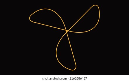 Flor geométrica y forma abstracta del logotipo