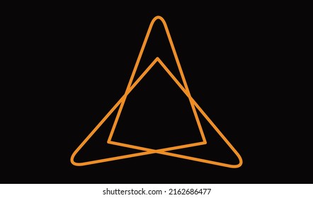 Geometric flower and abstract shape for logo