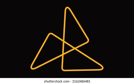 Flor geométrica y forma abstracta del logotipo