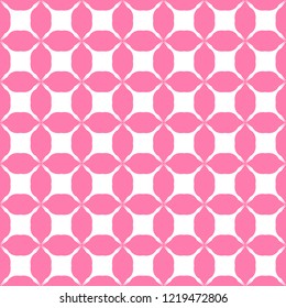 Geometric Flower Background Pink