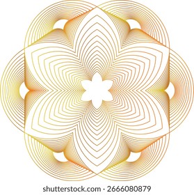 Geometric Flower EPS format Design