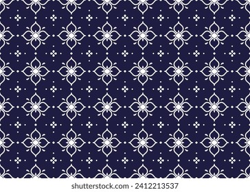 geometric and flower ethnic fabric seamless pattern for cloth carpet wallpaper background wrapping etc.