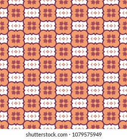 geometric flower floral seamless pattern background