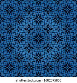 flor geométrica. patrón floral sin fisuras. ilustración vectorial. diseño interior, invitación, tapicería, textiles.