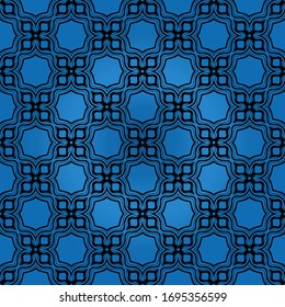 geometric flower. floral seamless pattern. vector illustration. for interior design, invitation, wallpaper, textile.