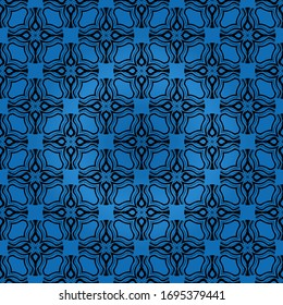 geometric flower. floral seamless pattern. vector illustration. for interior design, invitation, wallpaper, textile.