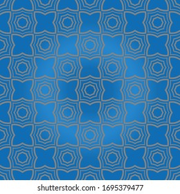 geometrische Blume. nahtloses Blumenmuster. Vektorgrafik. für Innenausstattung, Einladung, Tapete, Textilien.