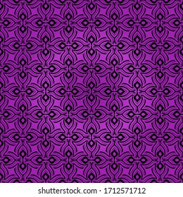 flor geométrica. patrón floral sin fisuras. ilustración vectorial. diseño interior, invitación, tapicería, textiles.
