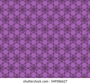 geometric flower. floral seamless pattern. vector illustration. for interior design, invitation, wallpaper, textile. purple color
