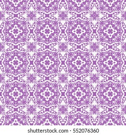 geometric flower. floral seamless pattern. vector illustration. for interior design, invitation, wallpaper, textile. purple color