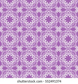 geometric flower. floral seamless pattern. vector illustration. for interior design, invitation, wallpaper, textile. purple color