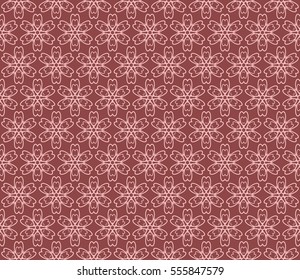 geometric flower. floral seamless pattern. vector illustration. for interior design, invitation, wallpaper, textile. beige color