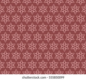 geometric flower. floral seamless pattern. vector illustration. for interior design, invitation, wallpaper, textile. beige color