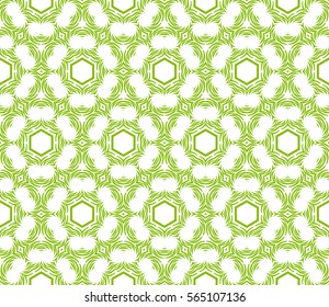 geometric flower. floral seamless pattern. vector illustration. for interior design, invitation, wallpaper, textile.