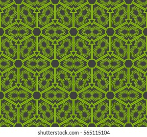 geometric flower. floral seamless pattern. vector illustration. for interior design, invitation, wallpaper, textile.