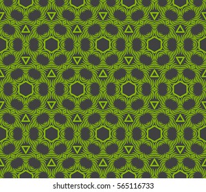 geometric flower. floral seamless pattern. vector illustration. for interior design, invitation, wallpaper, textile.