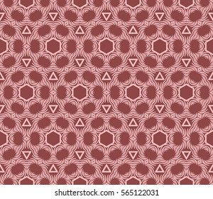 geometric flower. floral seamless pattern. vector illustration. for interior design, invitation, wallpaper, textile.