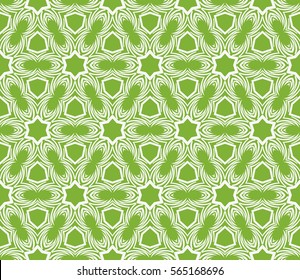 geometric flower. floral seamless pattern. vector illustration. for interior design, invitation, wallpaper, textile.