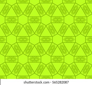 geometric flower. floral seamless pattern. vector illustration. for interior design, invitation, wallpaper, textile.