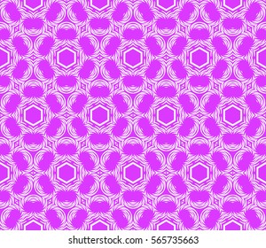 geometric flower. floral seamless pattern. vector illustration. for interior design, invitation, wallpaper, textile.