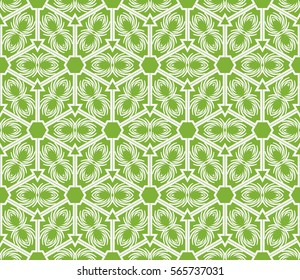 geometric flower. floral seamless pattern. vector illustration. for interior design, invitation, wallpaper, textile.