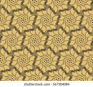 geometric flower. floral seamless pattern. vector illustration. for interior design, invitation, wallpaper, textile.