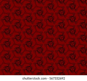 geometric flower. floral seamless pattern. vector illustration. for interior design, invitation, wallpaper, textile.