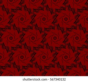 geometric flower. floral seamless pattern. vector illustration. for interior design, invitation, wallpaper, textile.