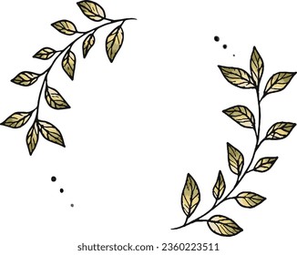 geometric flower frame design. floral wreaths vector. line art style. simple flower vector. simple flora. simple leaves boarder. leaves vector. leaves boarder. circle frame. wedding card frame.
