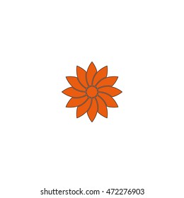 Geometric flower icon.