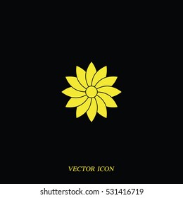 Geometric flower icon.