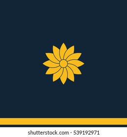 Geometric flower icon.