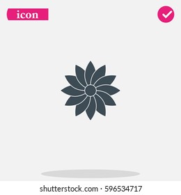 Geometric flower icon.