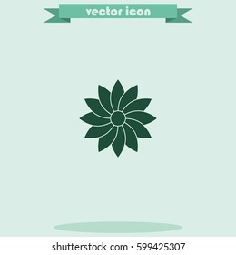 Geometric flower icon.