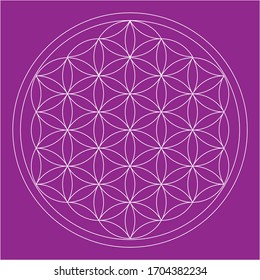 geometric flower of life for your design