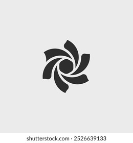 Geometric Flower Logo fully editable vector template